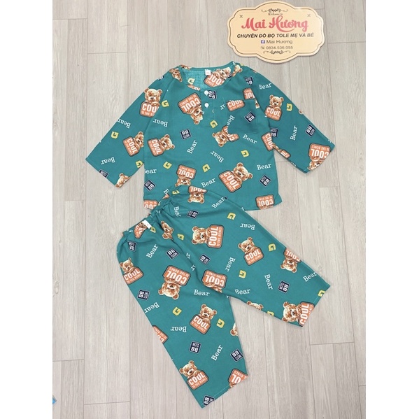 BỘ TOLE/LANH TAY DÀI QUẦN DÀI BÉ TRAI SIZE ĐẠI CỒ