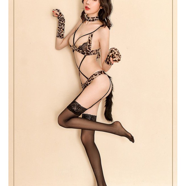 Đồ Ngủ Sexy Liền Thân Cosplay Gợi Cảm Da Beo - L47 | BigBuy360 - bigbuy360.vn