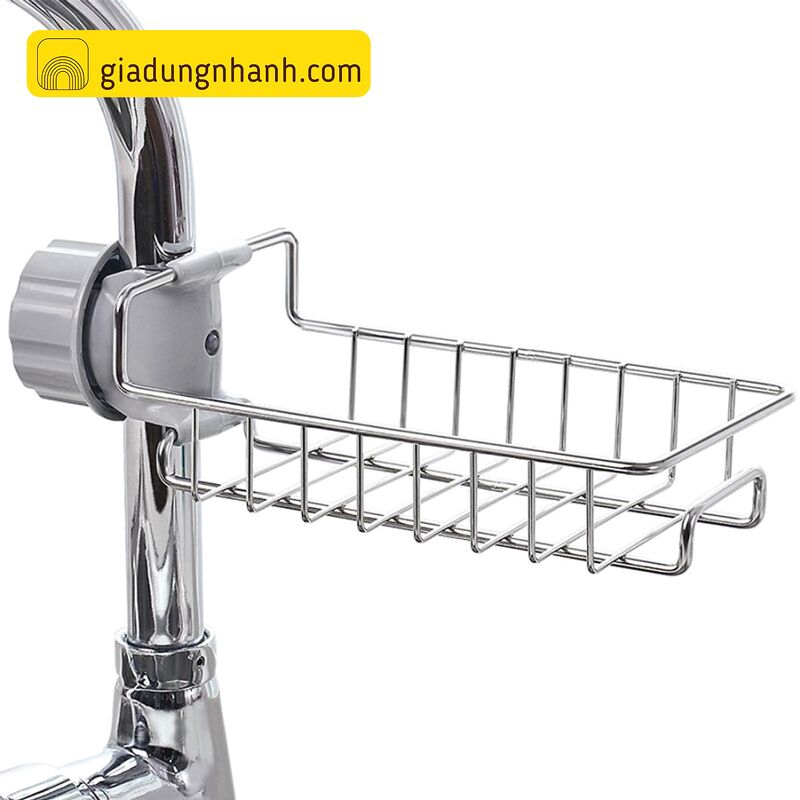 [VIP] Kệ Đựng Đồ Rửa Chén Inox Gắn Vòi Tiện Lợi