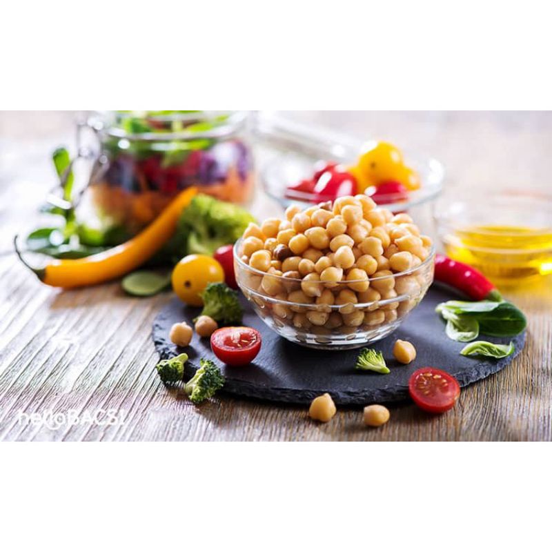 Đậu Gà Trắng nhập khẩu Mỹ 500g không biến đổi Gen, Chickpea khô nguyên hạt, ăn Thô Healthy