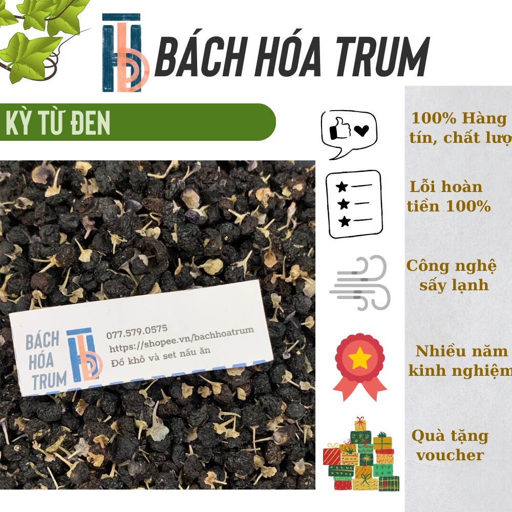 ✅[HÀNG MỚI] TRÀ HẮC KỶ TỬ/ KỶ TỬ ĐEN - 500g