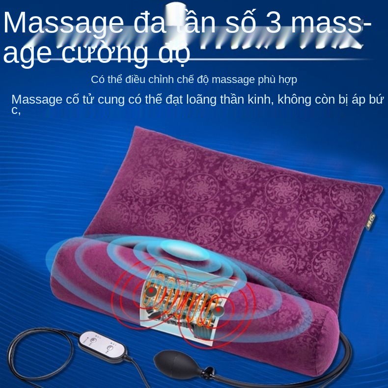 Gối đốt sống cổ chữa cột đặc biệt bảo vệ sưởi ấm massage trị thoái hóa Kiều mạch vòng kéo người lớn