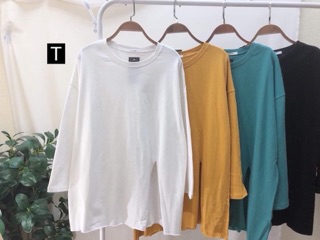 Áo xẻ cạnh trơn thụng Tr&Đ