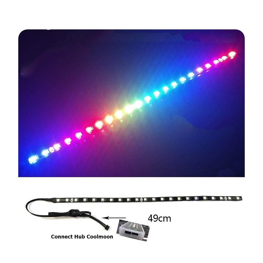 Dây Led RGB Đồng Bộ Fan Hub CoolMoon Có Nam Châm Gắn Dễ Dàng | BigBuy360 - bigbuy360.vn