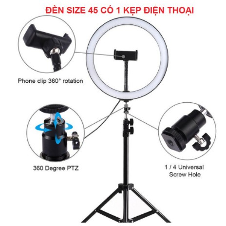 Đèn bán Hàng Chụp Ảnh Hát Livestream Karaoke Size 54cm - Size 45 - Size 33 - Size 26 - Size 20