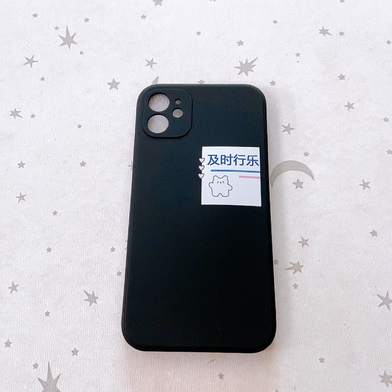 Ốp cạnh vuông chống bẩn dẻo in viền Iphone 11