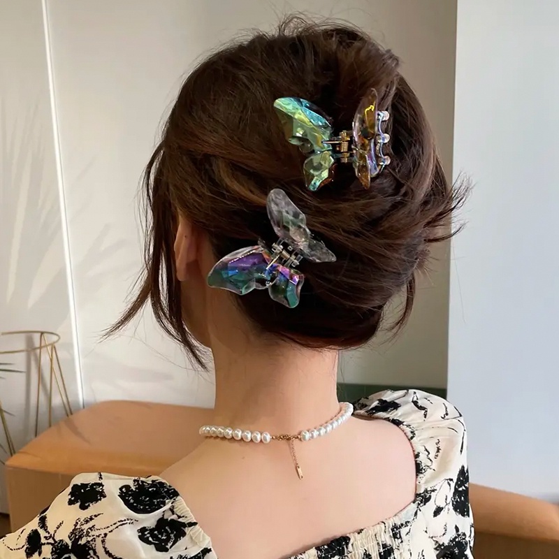 Kẹp Tóc Hình Bướm Đính Pha Lê