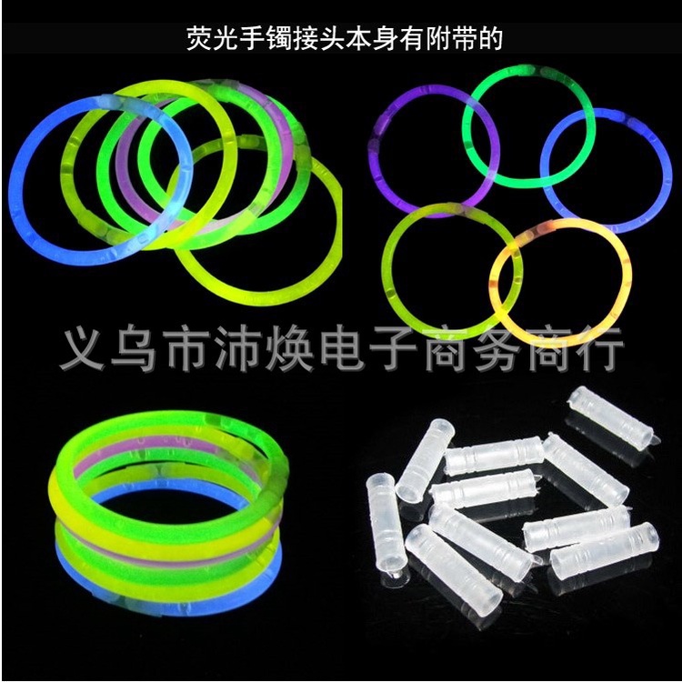 Que phát sáng kèm đầu nối thành vòng tay đồ chơi trẻ em dạ quang nhiều màu E756