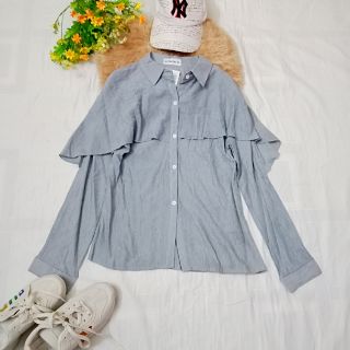 Áo kiểu màu xanh dương