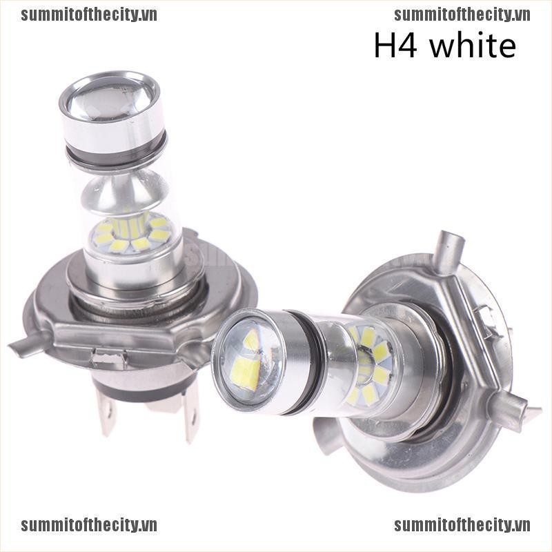 Set 2 Đèn Sương Mù H4 / H7 9003 HB2 8000K Hi / Lo Chùm 20 Bóng LED DRL Dành Cho Ô Tô