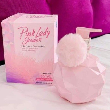 [CHÍNH HÃNG 100%] SỮA TẮM XÔNG TRẮNG HƯƠNG NƯỚC HOA PINK LADY SHOWER HẠT MASSA SIÊU TRẮNG