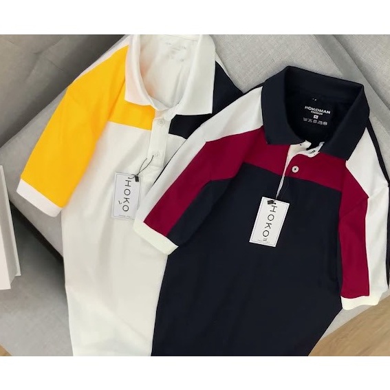 Áo thun nam POLO cao cấp cổ bẻ vải cotton cá sấu xuất xịn chuẩn form sang trọng lịch lãm -VBSHOP001