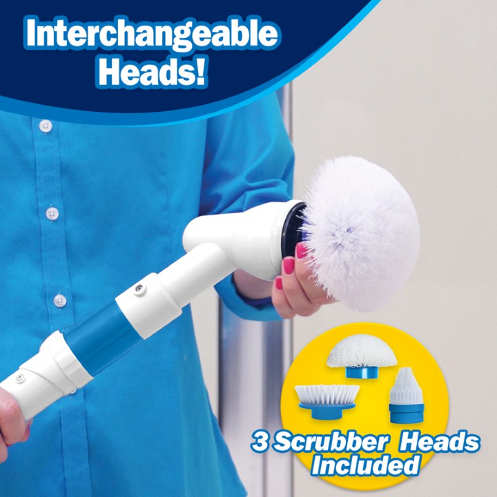 Chổi Điện Vệ Sinh, Lau Chùi Đa Năng Hurricane Spin Scrubber Cao Cấp