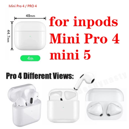 Vỏ Bảo Vệ Hộp Sạc Tai Nghe Airpods Pro 4/ Mini Pro 4 TWS / Mini Pro 5 /Air Pro 4 Bằng Silicon Mềm Hình Phi Hành Gia/Khủng Long Dễ Thương