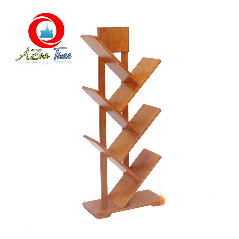 [GỖ XUẤT KHẨU]Kệ Sách Gỗ Hiện Đại Hình Xương Cá Phù Hợp Với Không Gian Nhà Bạn