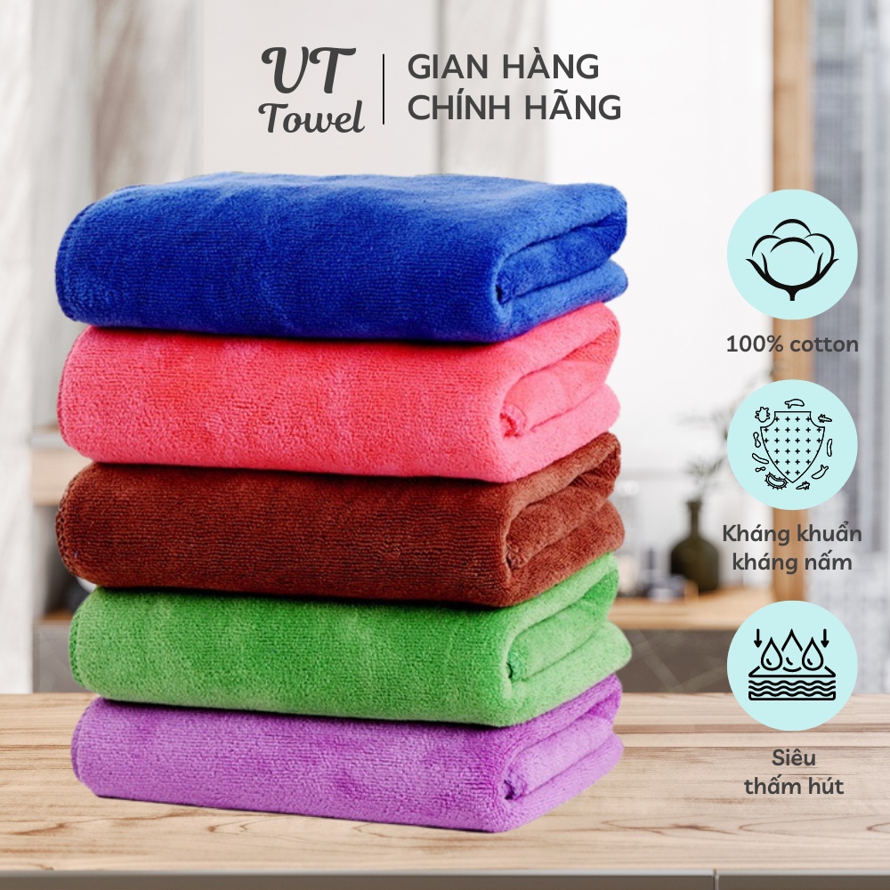 Khăn Gội Đầu Quấn Đầu Loại Siêu Dày Siêu Thấm Nước Cho Spa Và Salon Tóc Kt 35*75cm Mi357502