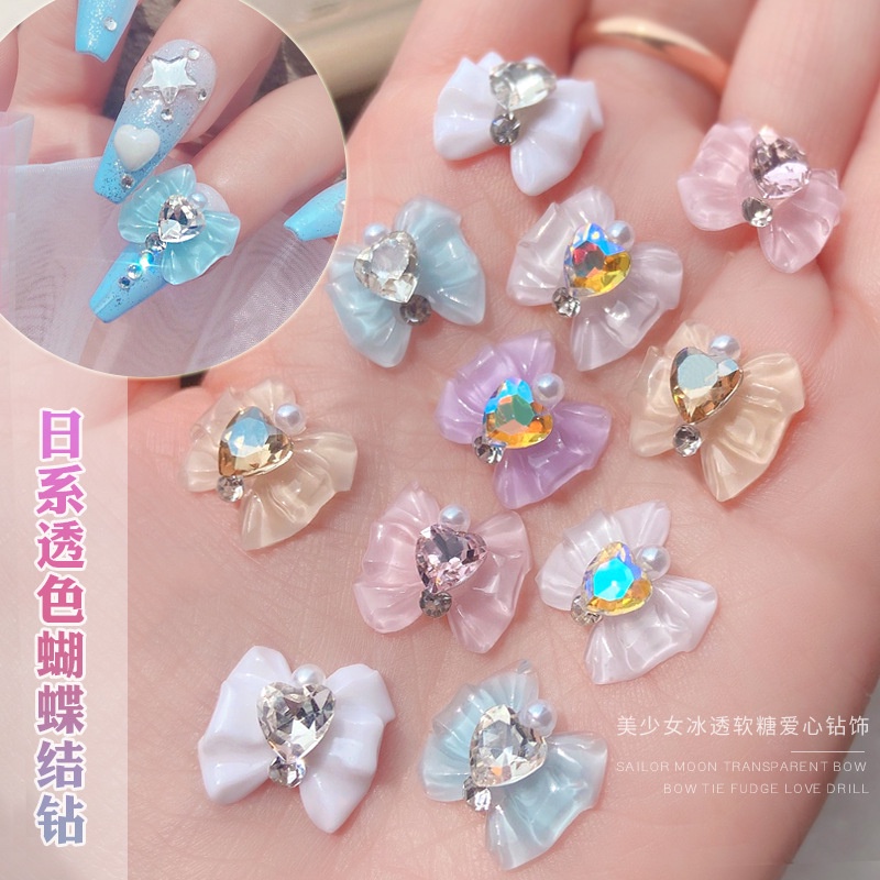 Nơ Bằng Nhựa Dùng Trang Trí Móng Tay Nghệ Thuật