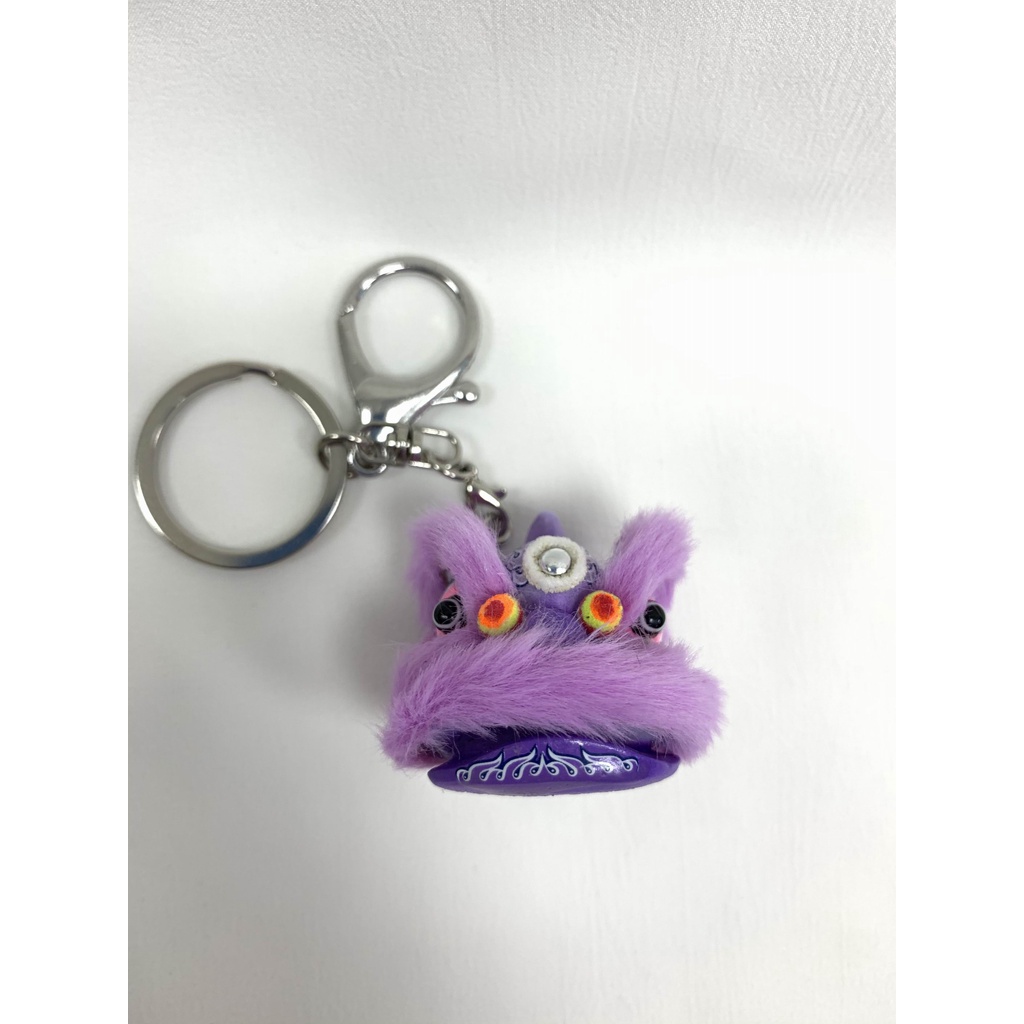 Móc Khóa Nhựa Resin Hình Sư Tử Thời Trang Dùng Làm Quà Tặng 毛毛-梦幻紫