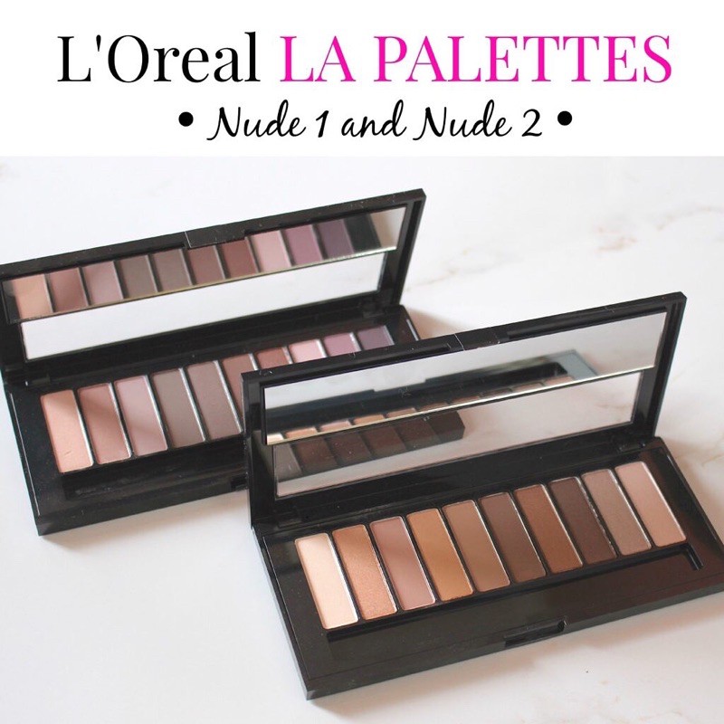 Bảng phấn mắt L'Oréal La Palette Nude tone tây của Mỹ