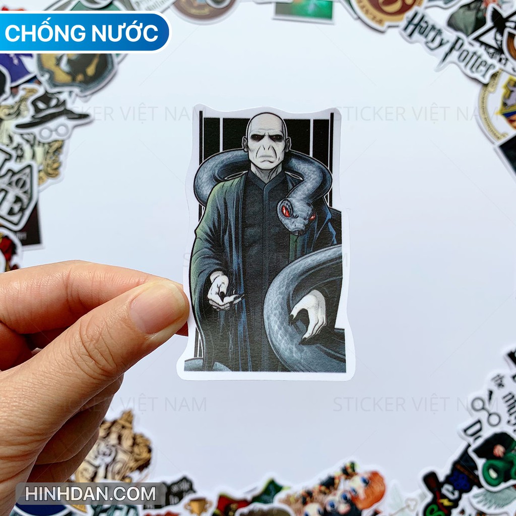 Sticker HARRY POTTER chống nước dán nón bảo hiểm, laptop, máy tính, xe, đàn guitar