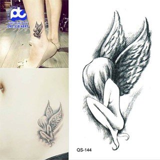 Hình Xăm Dán Tattoo Thiên Thần