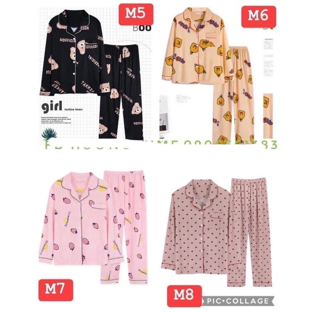 Bộ pịjama thu đông