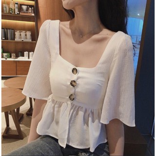 Áo babydoll cổ vuông