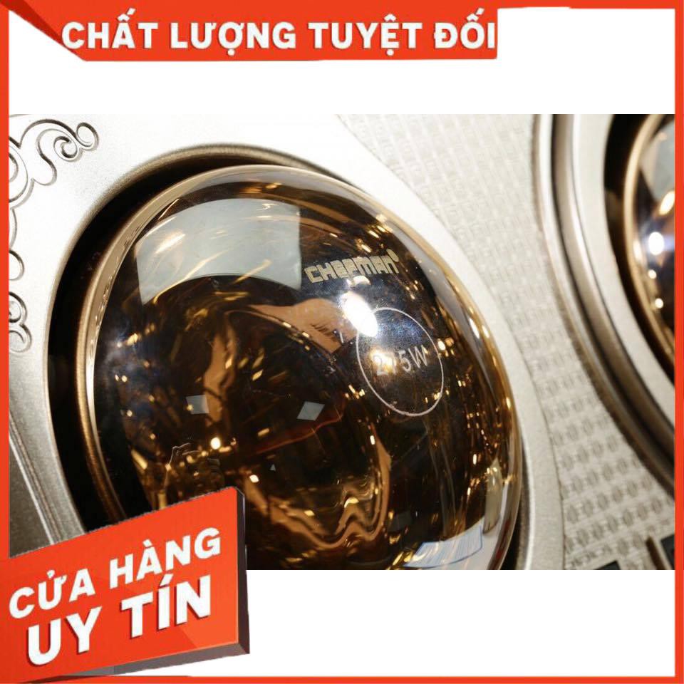 [XẢ KHO+FREE SHIP] Đèn Sưởi Nhà Tắm 2 Bóng 3 bóng Chefman