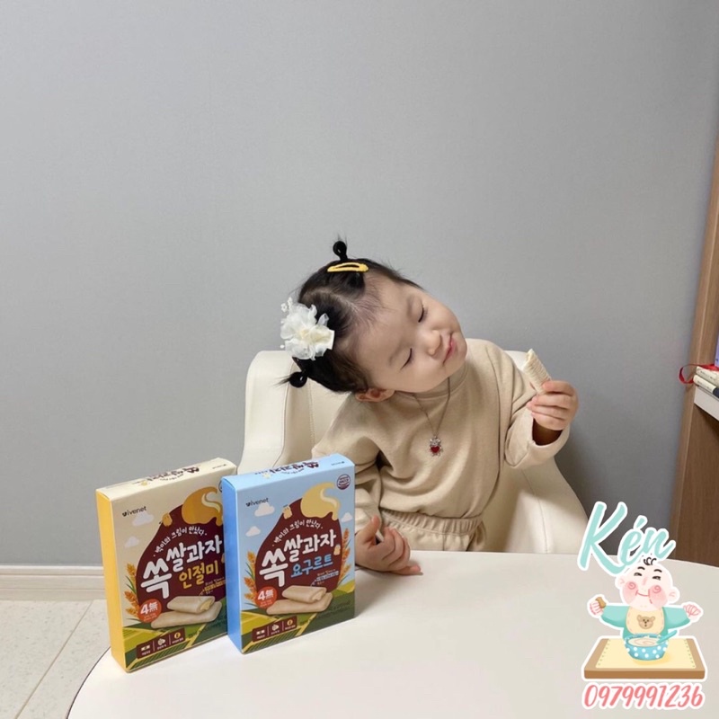 Bánh gạo nhân kem IVENET 6M+
