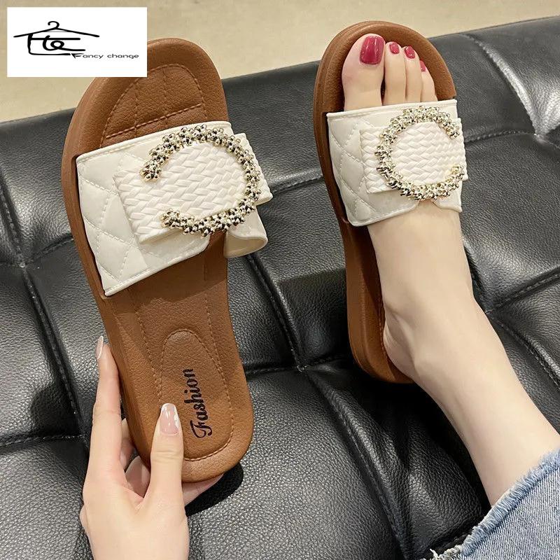 Dép Sandal Đế Dày Chống Trượt Thời Trang Dành Cho Nữ