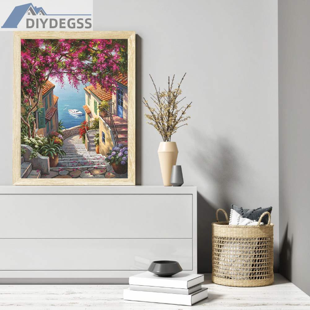 Tranh Thêu Chữ Thập Hình Thành Phố 11ct Diy