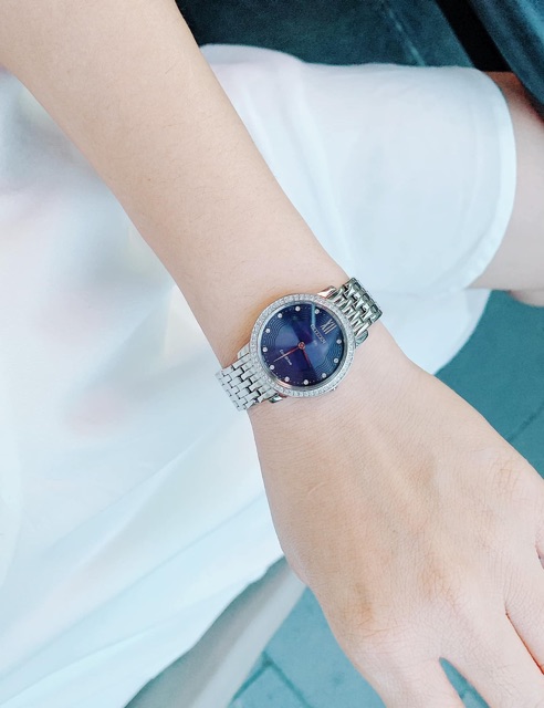 Đồng hồ nữ Citizen EX1480-58L 29mm máy Eco Drive năng lượng mặt trời, đính đá Swarovski