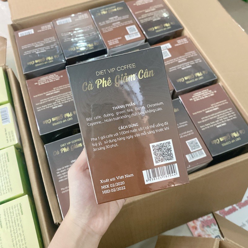 MUA 1 TẶNG 1  GIẢM CÂN CÀ PHÊ DIET VIP CHÍNH HÃNG CTY DATE MỚI kelly coffe