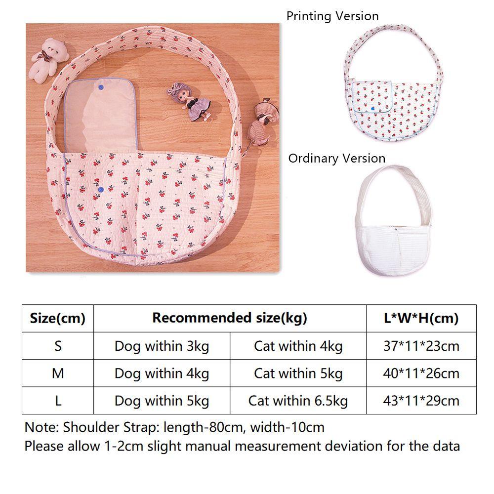 Layor1 Túi Tote Đeo Chéo Vai Bằng Cotton Kết Cấu Thoáng Khí Đựng Thú Cưng