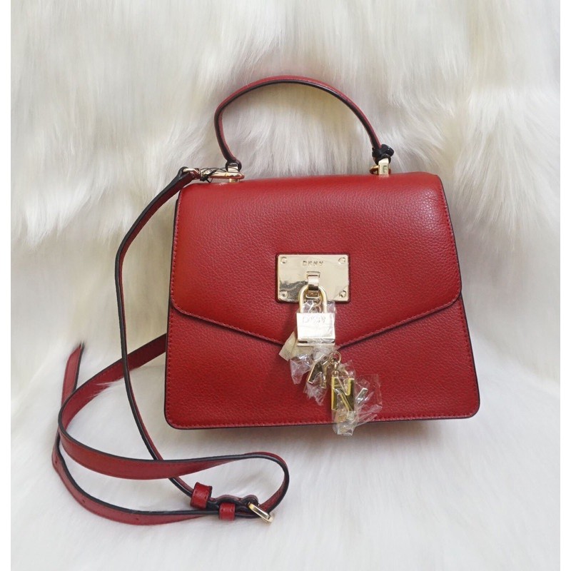 Túi DKNY màu đỏ sẫm - 21x16x9cm