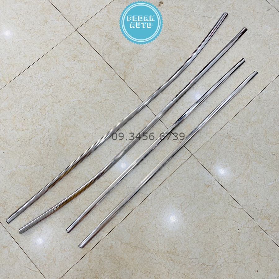 Viền cong kính nẹp chân kính Inox Hyundai Creta 2021 2022 2023 Chất Liệu Inox Sáng Bóng, Trang trí viền kính cửa xe