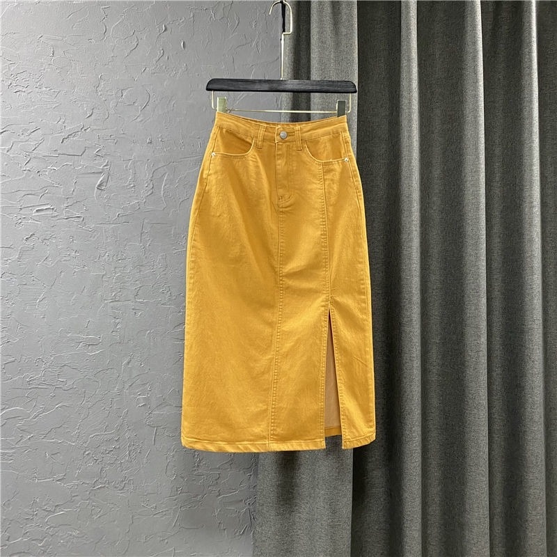 Chân váy jean Lưng Cao Thiết Kế Mới Năng Động Thời Trang