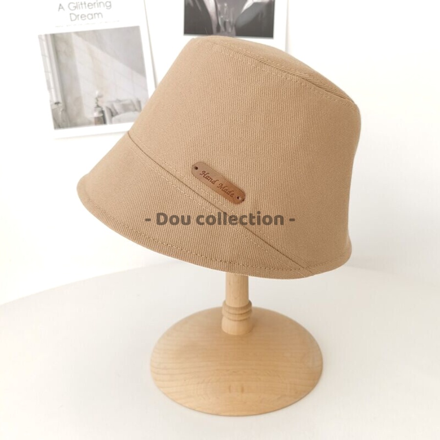 [Nowship2h] Mũ bucket (Mũ xô) Unisex Retro Trơn Phong Cách Nhật Bản - Chất Liệu Cotton - Handmade - Mã NV045