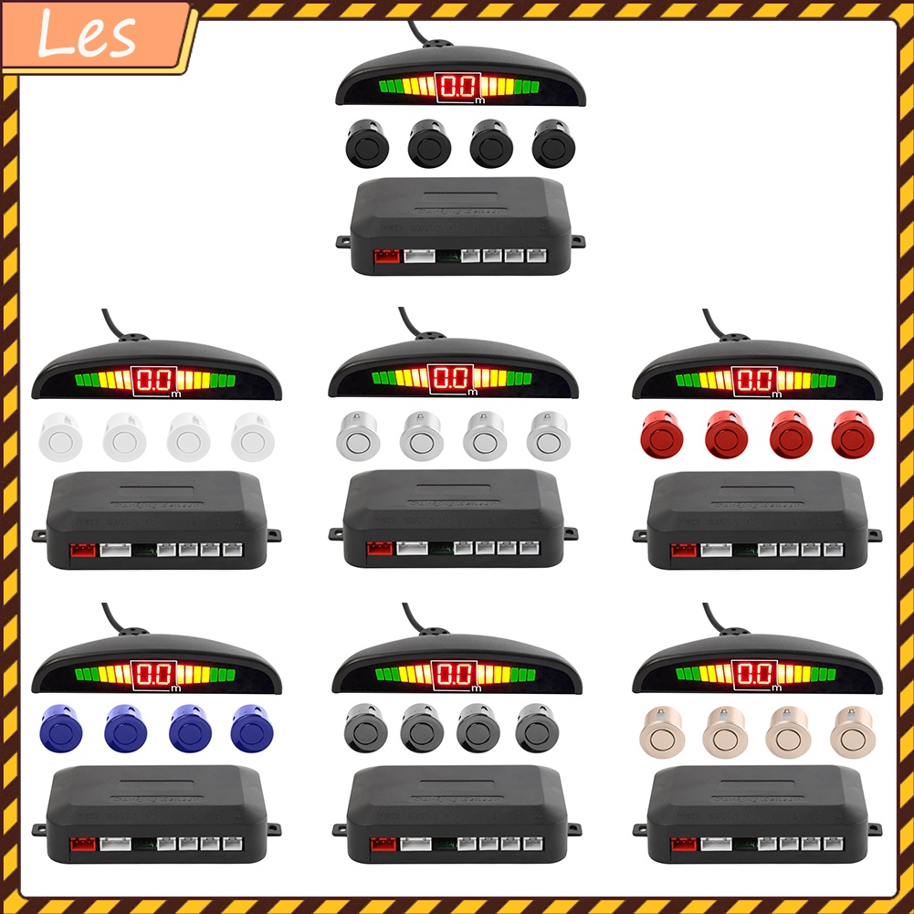 Hệ thống radar cảm biến đỗ xe 4 đèn LED