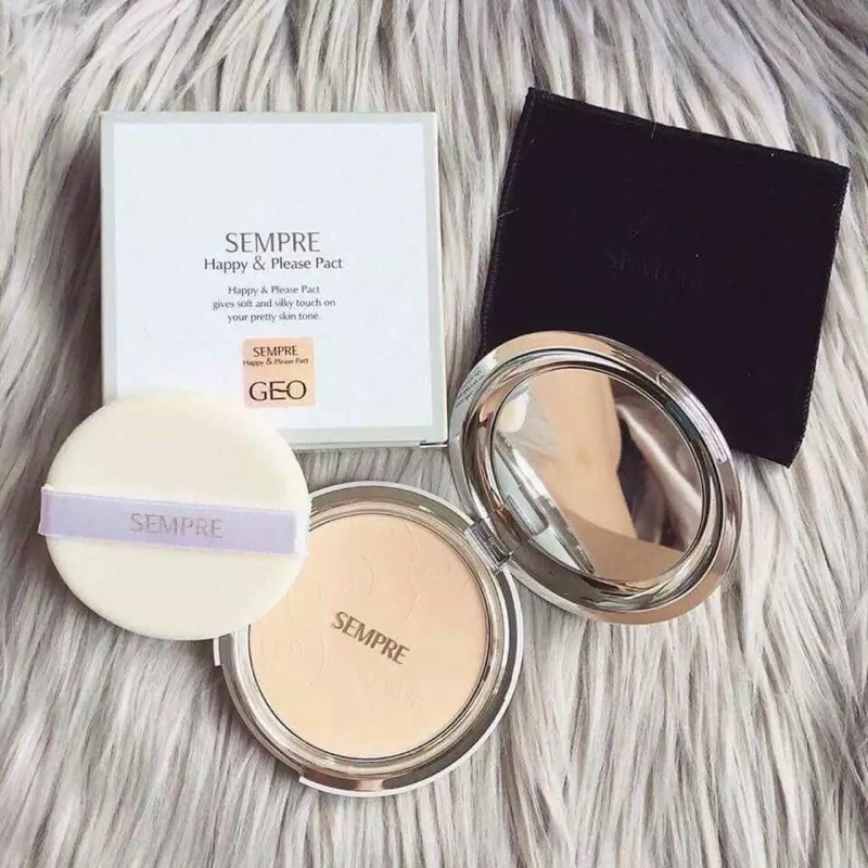 [CÓ SẴN] PHẤN PHỦ GEO TRẮNG SEMPRE happy &amp; Pleasr Pact