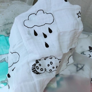 Set 3 Khăn Sữa Sợi Tre Aden Cho Bé