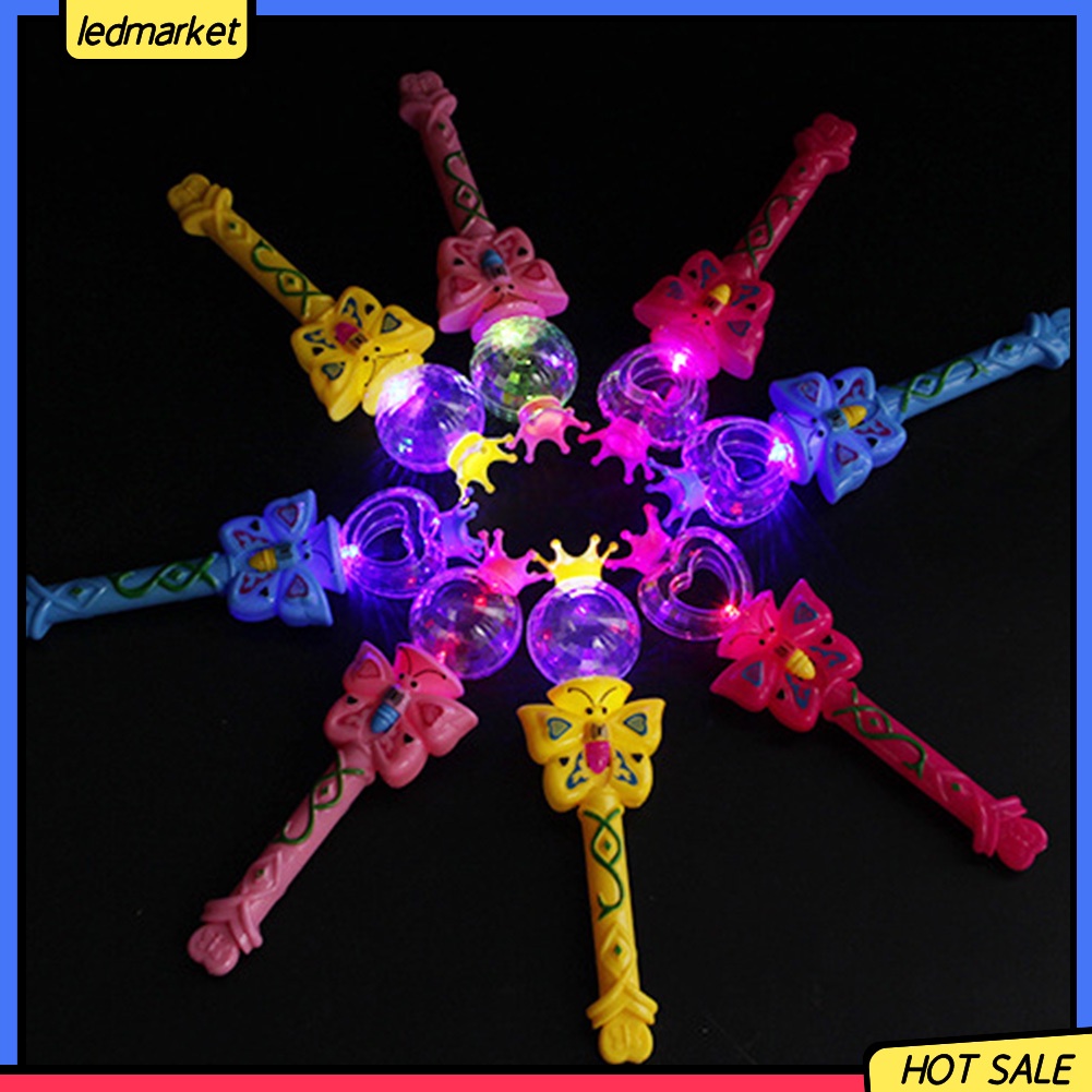 Đồ chơi gậy phép thuật có đèn led kiểu dáng hoạt hình dễ thương cho trẻ em