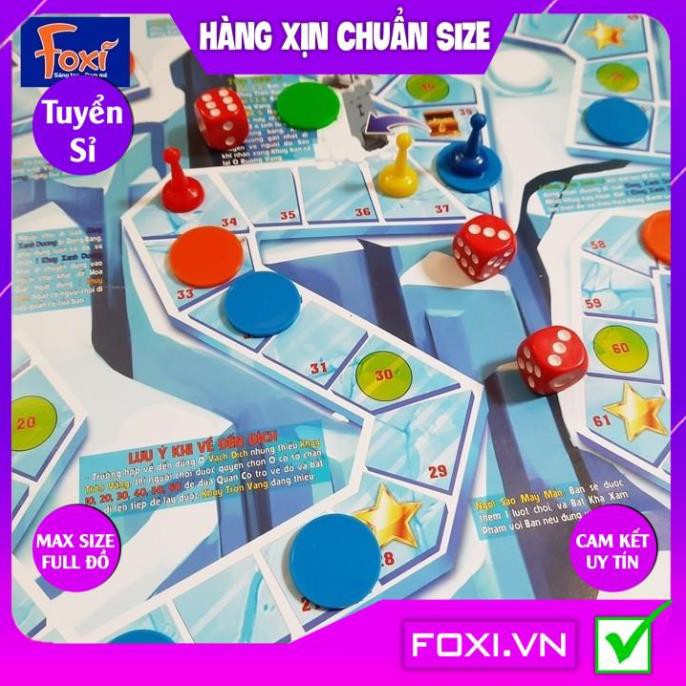 Boardgame-Đi tìm kho báu mini Foxi-Đồ chơi trẻ em thông minh sáng tạo-phát triển IQ cao-Rèn khả năng tư duy nhạy bén