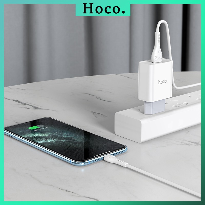 Cốc Sạc Nhanh Hoco C81A USB 2.4A Phích Cắm EU Cho Điện Thoại iPhone Samsung