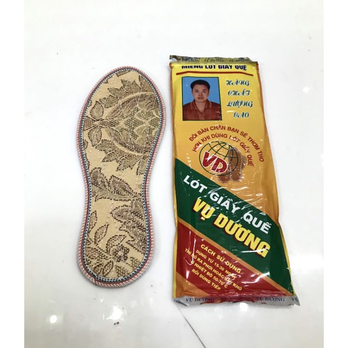 Lót giày hương quế 4 lớp  Vụ Dương,khử mùi hôi chân hiệu quả,đủ size từ 39 - 43