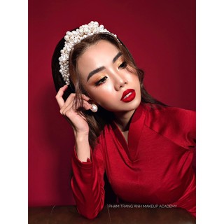Áo Dài Đỏ Đô lụa cao cấp
