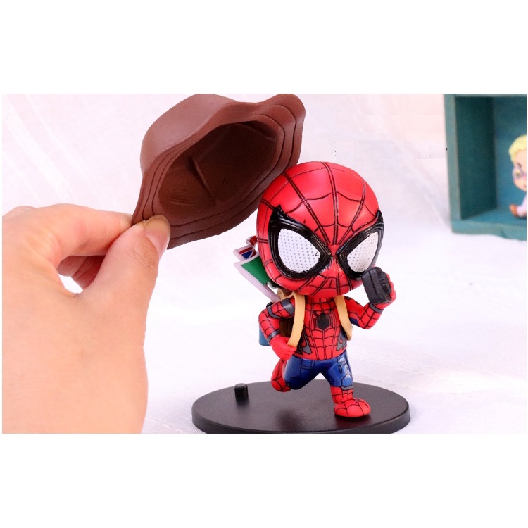 Set mô hình Spiderman Spider man trang trí để bàn case gaming
