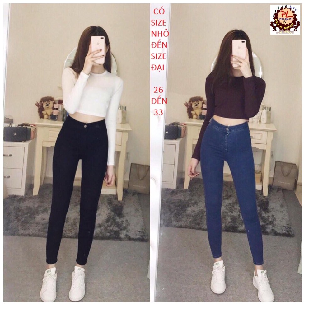 QUẦN JEAN NỮ LƯNG CAO ĐAI TRƠN SIÊU TÔN GÁNG ( CÓ SIZE ĐẠI 22GG TRƠN ) | BigBuy360 - bigbuy360.vn