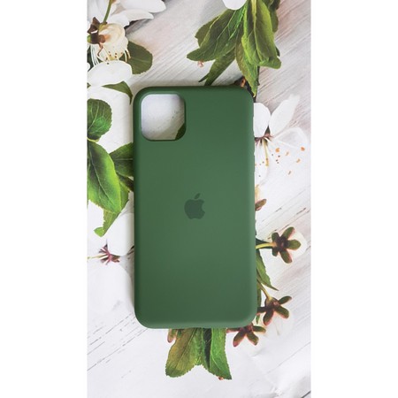 Ốp iphone chống bẩn logo táo màu xanh bóng đêm iphone 11/pro/max