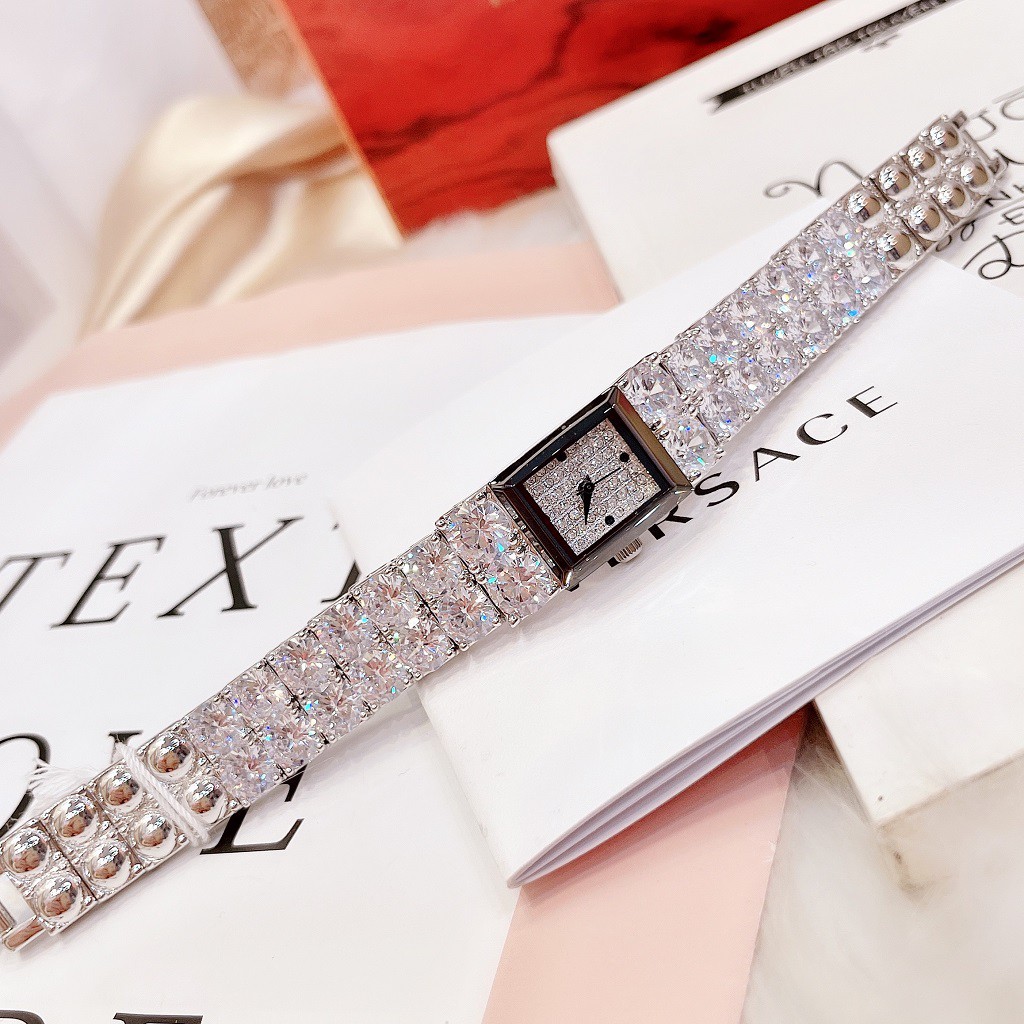 Đồng Hồ Nữ Melissa Dây Đính Đá 15x19mm Silver
